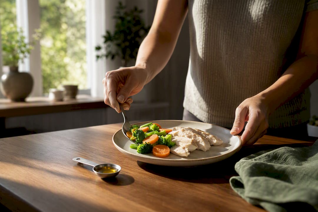 Measured low-fat meal after gallbladder surgery