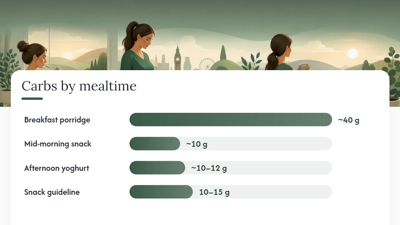 Planning meals, snacks, and a sample day — overview diagram