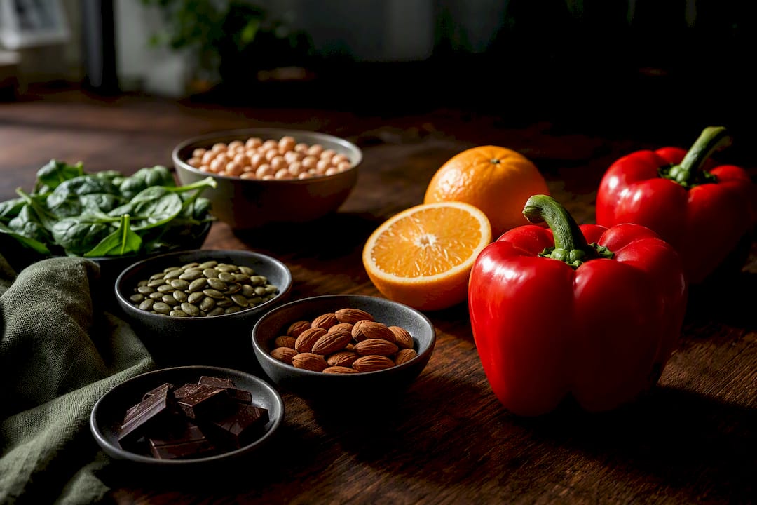 Foods providing nutrients for hormone health